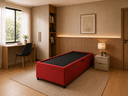 Ver imagem 4 de Cama Box Baú Solteiro com Encaixe para Colchão e Puxador Embutido:Vermelho