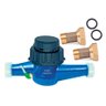 Hidrômetro Multijato 1'' 7m³/h | Range 80 + conjunto de Conexão 1" Renova Medição MR 6,3M³/H DN25 +  - 3