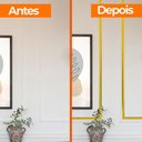 Ver imagem 5 de Kit 3 Fita Metalizada Auto Colante Dourado Pvc 24mm Decoração de Móveis e Paredes 15m