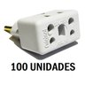100 Adaptador Tomada Benjamin Bob Esponja Aceita Plug Padrão Novo e Antigo 10A e 20A - 1