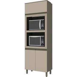 Cozinha Modulada Conect com 11 Peças Duna/cristal - Henn - 2
