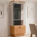 Ver imagem 6 de Cristaleira Nicho Adega com LED Portas de Vidro Dominic B01 Cinamomo Off White - Lyam Decor