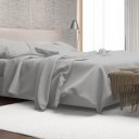 Ver imagem 1 de Jogo de Lençol 4 Peças Golden Rozac 200 Fios Hypercal Quenn Azul Claro