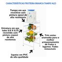 Ver imagem 6 de Fruteira de Chão 3 Cestos Aramado Base para Bebedouro Metal