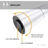 Torneira de Cozinha Preto Gourmet Parede Inox com Filtro Cromado Flexível bico Arejador Duplo Jato - 4
