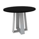 Ver imagem 1 de Mesa de Jantar Isabela 100x100cm Off White/preto