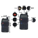 Ver imagem 2 de Radio comunicador Walkie Talkie Profissional Baofeng Dual Band UV-5R C/ Fone de Ouvido Rádio FM