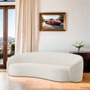 Ver imagem 1 de Sofá Orgânico Luxo Recepção 220cm Amore Bouclé