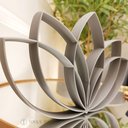 Ver imagem 3 de Estatueta Flor de Lótus - Símbolo Vida, Decoração,quarto - Cor: Cinza