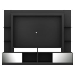 Estante com Espelho para TV até 65" Multimóveis Oslo FG3390 Preta/Tenerife - 6
