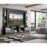 Estante com Espelho para TV até 65" Multimóveis Oslo FG3390 Preta/Tenerife - 7
