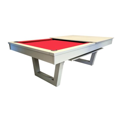 Mesa de Sinuca/bilhar com Tampo de Jantar Cor Nude - 2,00 X 1,10 - Vermelho