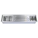 Ver imagem 1 de Calha Molhada Aço Inox 304 Canal Organizador de Sobrepor para Cozinha Profissional