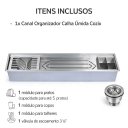 Ver imagem 3 de Calha Molhada Aço Inox 304 Canal Organizador de Sobrepor para Cozinha Profissional