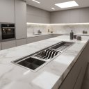 Ver imagem 4 de Calha Molhada Aço Inox 304 Canal Organizador de Sobrepor para Cozinha Profissional