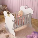 Ver imagem 2 de Berço Infantil Bebê Reborn 52,2 X 55,5 Branco Ofertamo