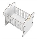 Ver imagem 3 de Berço Infantil Bebê Reborn 52,2 X 55,5 Branco Ofertamo