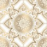 Papel de Parede Adesivo Indiano Mandala Gold N015081 0,58x3M - 2