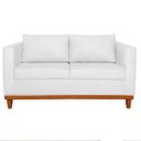 Ver imagem 4 de Sofá 3 Lugares Europa 180 cm Estilo Conforto e Elegância Suede Branco - ADJ Decor