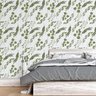 Papel de Parede Adesivo Folhas Aquarela N015072 0,58x3,00M - 1