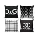 Ver imagem 1 de Kit 4 Almofadas Decorativas 40x40 com Enchimento Chanel/d&g