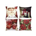 Ver imagem 1 de Kit 4 Almofadas Decorativas 40x40 com Enchimento Natal