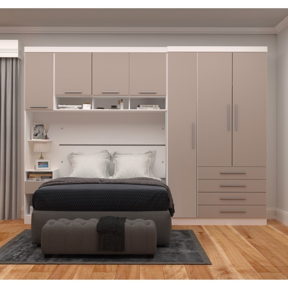 Guarda Roupa Dormitório Modulado Alpes Casal 1,38 m - Roupeiro