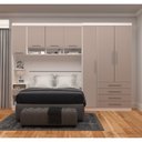 Ver imagem 1 de Guarda Roupa Dormitório Modulado Alpes Casal 1,38 m - Roupeiro Luciane M04:Cinammon