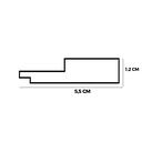 Ver imagem 2 de Acabamento Ripado Macho Ru Cinza Supremo 1,2x5,5x270 (cm) - Eucatex