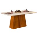 Ver imagem 1 de Mesa Itália 170x90cm para 6 Lugares com Tampo Chanfrado Curvo Dj Móveis
