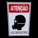 Ver imagem 3 de Placa de Sinalização Obridatorio Uso de Mascara 20 X 30 Cm