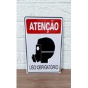 Ver imagem 4 de Placa de Sinalização Obridatorio Uso de Mascara 20 X 30 Cm