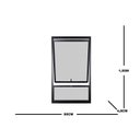 Ver imagem 3 de Janela Maxim-ar 1 Secção Bandeira Fixa Inferior Vidro Mini Boreal 100x50cm Topsul Esquadrisul