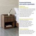 Ver imagem 7 de Mesa de Cabeceira 01 Gaveta Ripada Seringal CabeCasa MadeiraOriginals