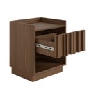 Ver imagem 4 de Mesa de Cabeceira 01 Gaveta Ripada Seringal CabeCasa MadeiraOriginals