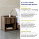 Ver imagem 7 de Mesa de Cabeceira 01 Gaveta Ripada Seringal CabeCasa MadeiraOriginals