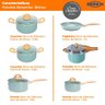 Conjunto de Panelas de Indução com Panela de Pressão Ceramiclife Botanika 6 Peças - Brinox 4815/ - 7