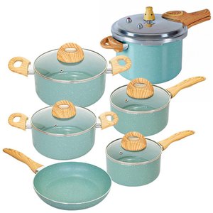 Conjunto de Panelas de Indução com Panela de Pressão Ceramiclife Botanika 6 Peças - Brinox 4815/