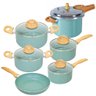 Conjunto de Panelas de Indução com Panela de Pressão Ceramiclife Botanika 6 Peças - Brinox 4815/ - 1