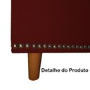 Ver imagem 4 de Calçadeira Recamier Baú Casal King 195cm Diana Suede Bordô - DS Estofados