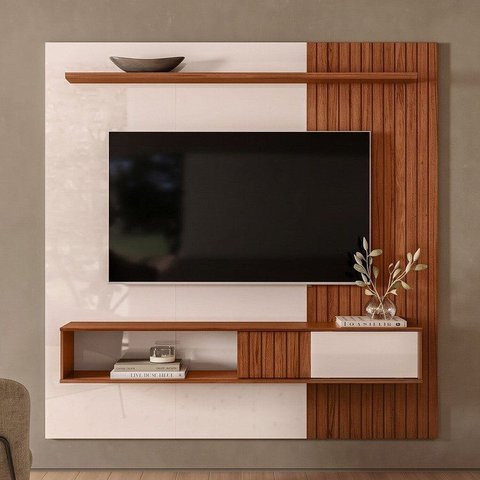 Painel Frisado para TV de até 70 Polegadas 180cm Cosmos
