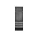 Ver imagem 4 de Módulo de Quarto Solteiro Guarda Roupa C- 2 Portas e 3 Gavetas Rizon-linea Cumaru-fendi