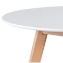 Ver imagem 3 de Kit Mesa Leda Redonda 90cm com 4 Cadeiras Brancas – Compacta, Moderna e Ideal para Cozinha ou Sala D