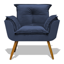 Ver imagem 1 de Potrona Opala Decorativaa Azul Marinho