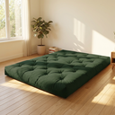 Ver imagem 3 de Colchão Futon Casal Dobrável Sofa Cama Verde Militar