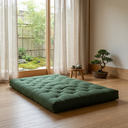 Ver imagem 2 de Colchão Futon Casal Dobrável Sofa Cama Verde Militar