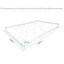 Ver imagem 2 de Colchão Futon Casal Dobrável Sofa Cama Verde Militar