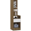 Ver imagem 4 de Guarda Roupa Queen Modulado Cp05 Delphi Avelã/branco L01 - Mpozenato