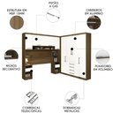 Ver imagem 2 de Guarda Roupa Queen Modulado Cp05 Delphi Avelã/branco L01 - Mpozenato
