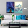 Kit 2 Telas Decorativas Buda e Símbolo Budismo Grande - 2